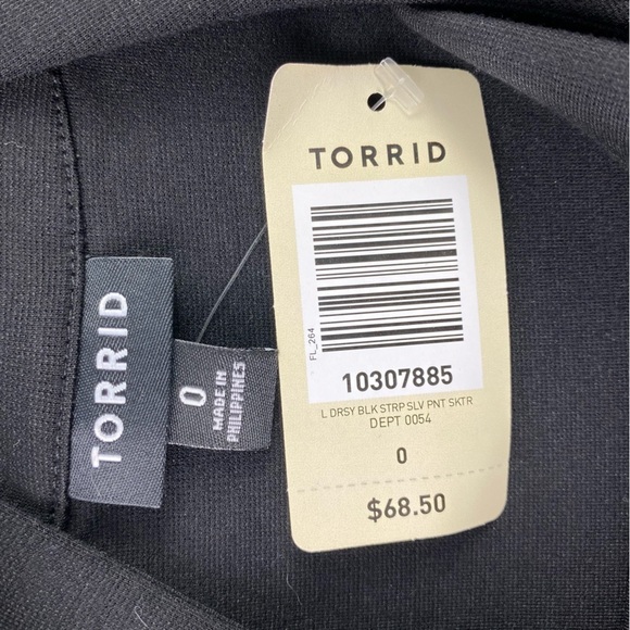 NWT TORRID black stretch skater dress 10307885 size Large - Picture 4 of 16
